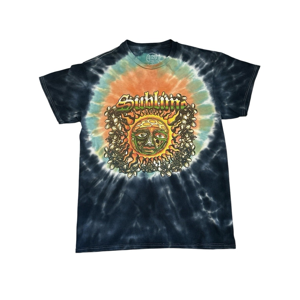 Sublime Band Music Tie Dye Graphic T-Shirt Size M 100% Cotten From Spencer's